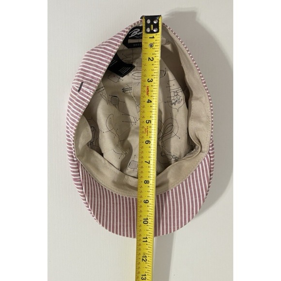 Bailey of Hollywood Breed Newsboy Cap Men's Size XL Red Stripes Baker Boy Gatsby - Picture 9 of 10